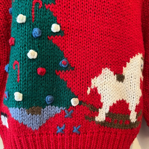 Handknit HolidaySweater by Club Classics Size L. - Picture 6 of 12